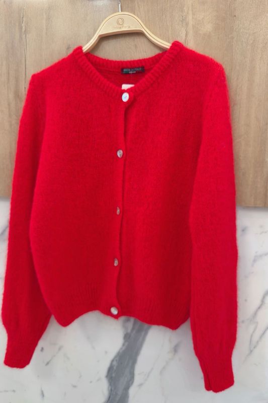 Amalie Cardigan Red